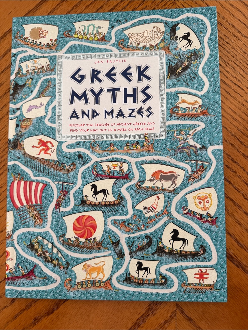Greek Myths and Mazes - Blue Kids Maze Activity Book